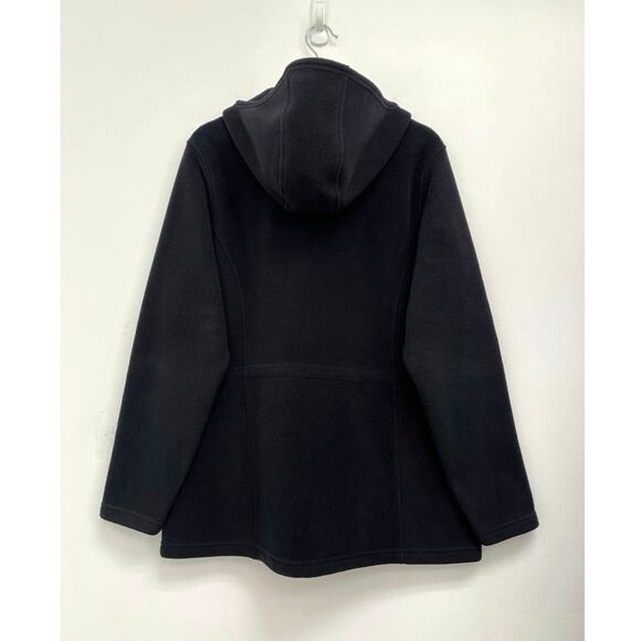 L.L. Bean Fleece Full Zip Front Hooded Midweight Cozy Sweater Jacket Plus 1X - Picture 2 of 8